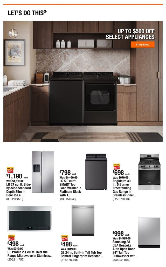 Catalogue Home Depot from 07/17/2025