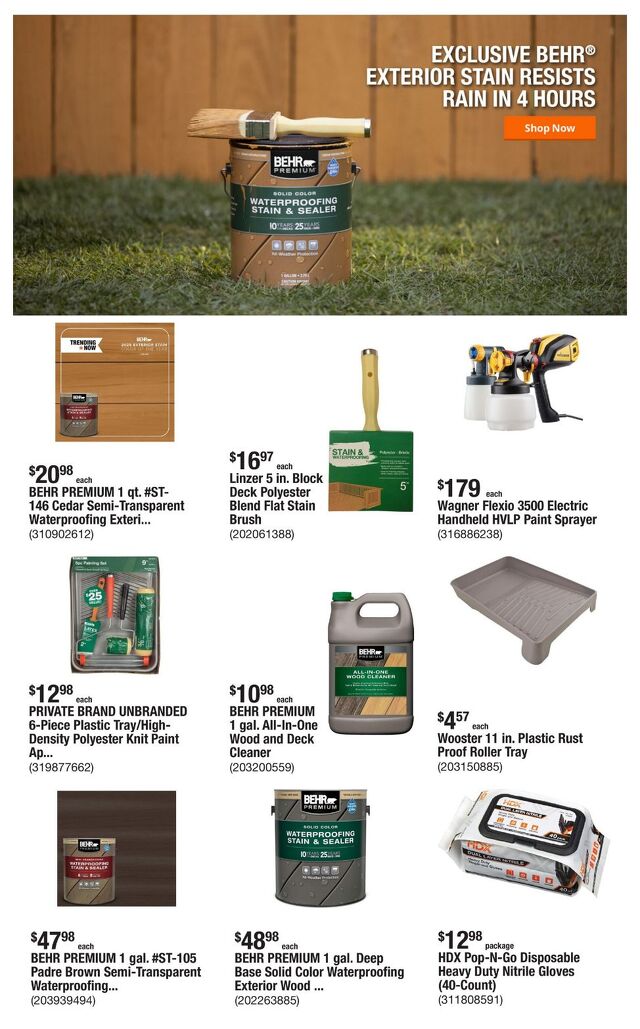 Catalogue Home Depot from 07/17/2025