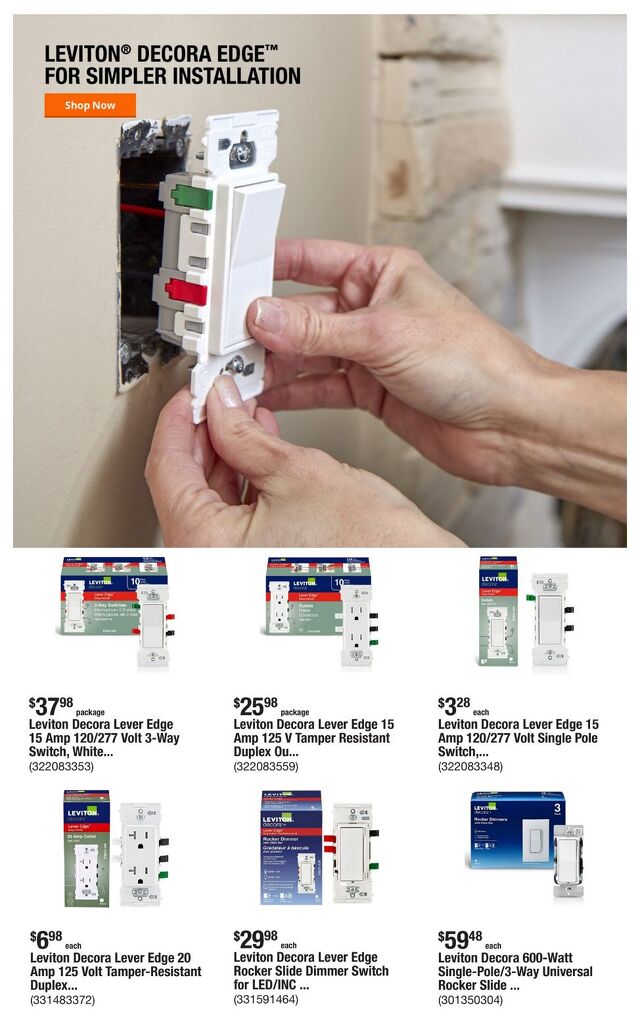 Catalogue Home Depot from 07/17/2025
