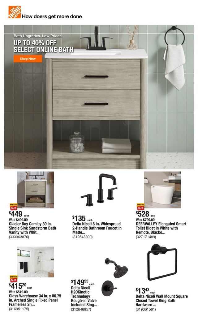 Catalogue Home Depot from 07/17/2025