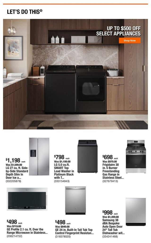 Catalogue Home Depot from 07/17/2025