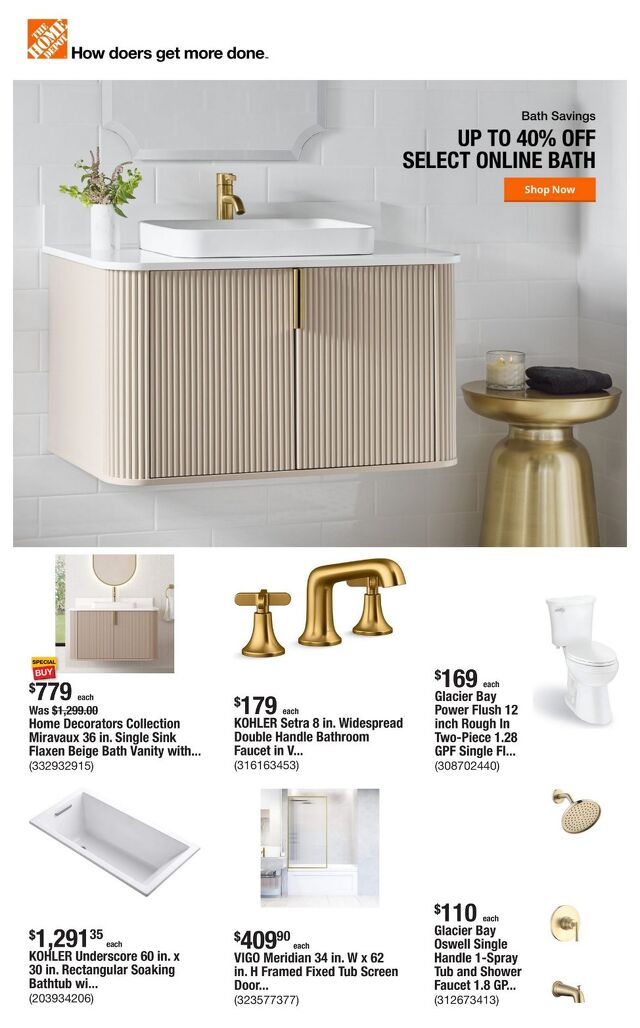 Catalogue Home Depot from 07/24/2025