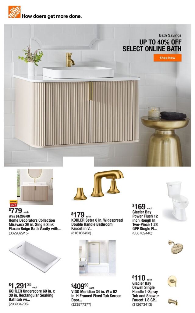 Catalogue Home Depot from 07/24/2025