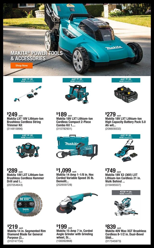 Catalogue Home Depot from 07/28/2025