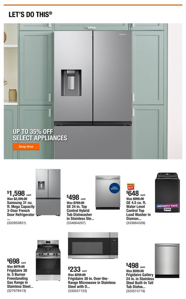 Catalogue Home Depot from 07/31/2025
