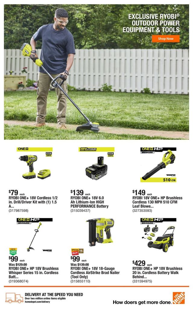 Catalogue Home Depot from 07/31/2025