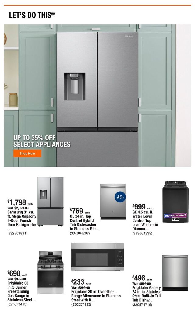 Catalogue Home Depot from 07/31/2025