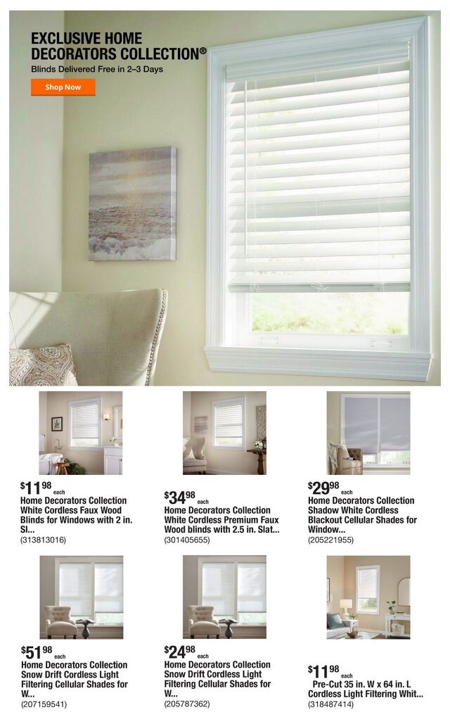 Catalogue Home Depot from 07/31/2025