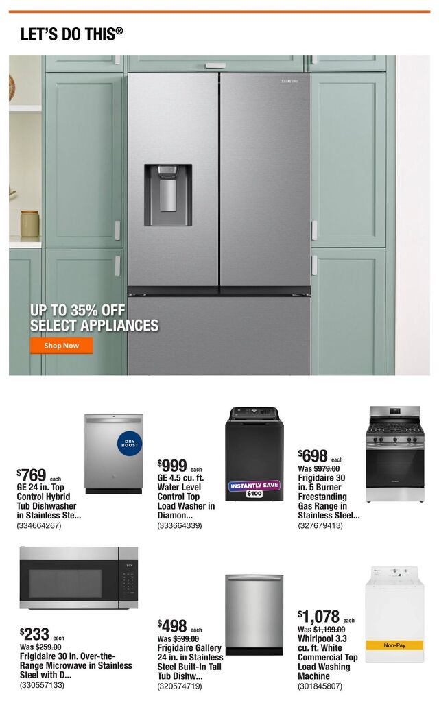 Catalogue Home Depot from 07/31/2025