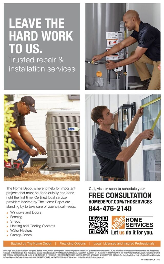 Catalogue Home Depot from 08/07/2025