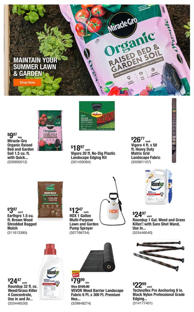 Catalogue Home Depot from 08/14/2025