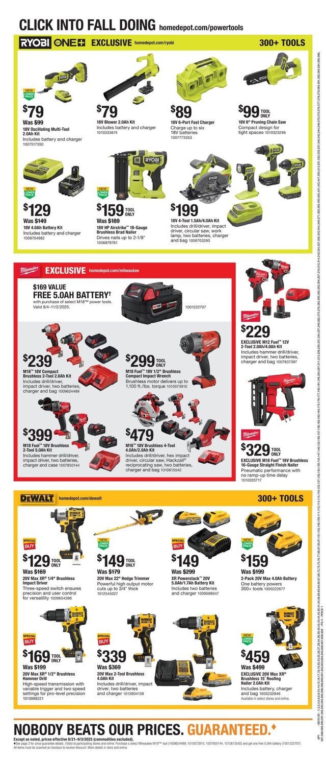 Catalogue Home Depot from 08/21/2025
