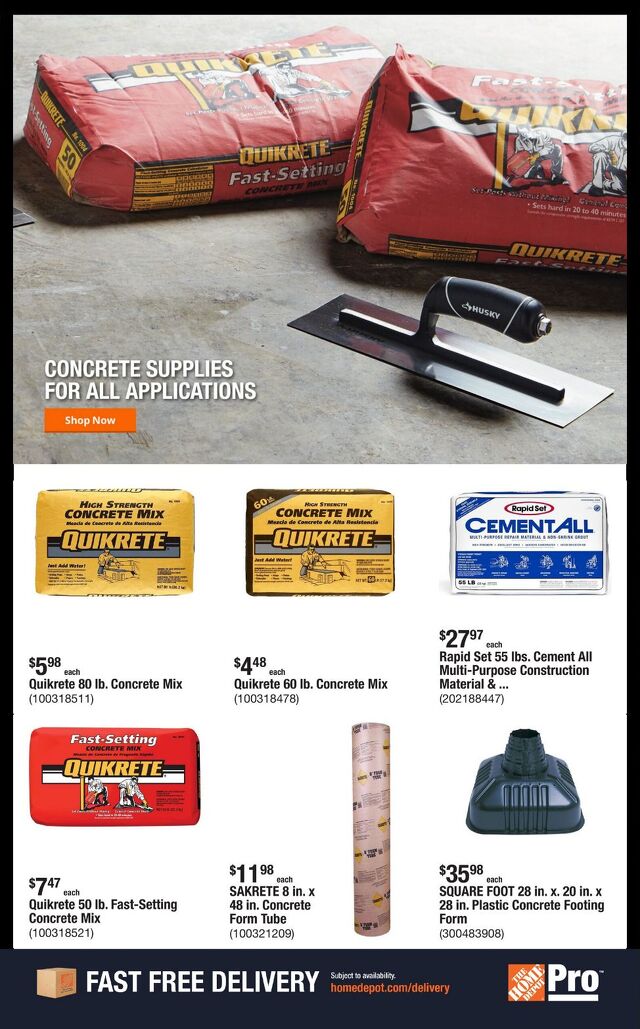 Catalogue Home Depot from 09/01/2025