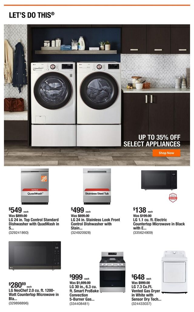 Catalogue Home Depot from 09/11/2025