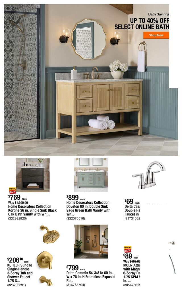 Catalogue Home Depot from 09/18/2025