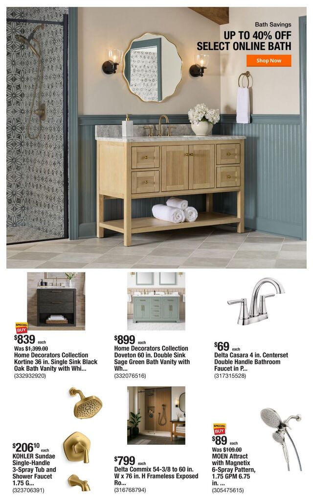 Catalogue Home Depot from 09/18/2025
