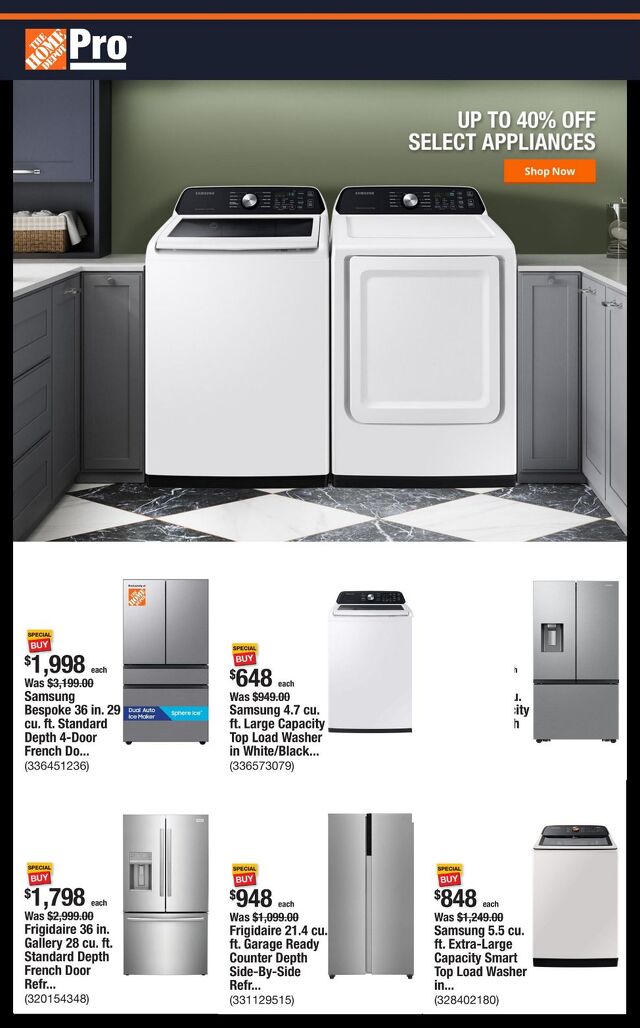 Catalogue Home Depot from 10/13/2025