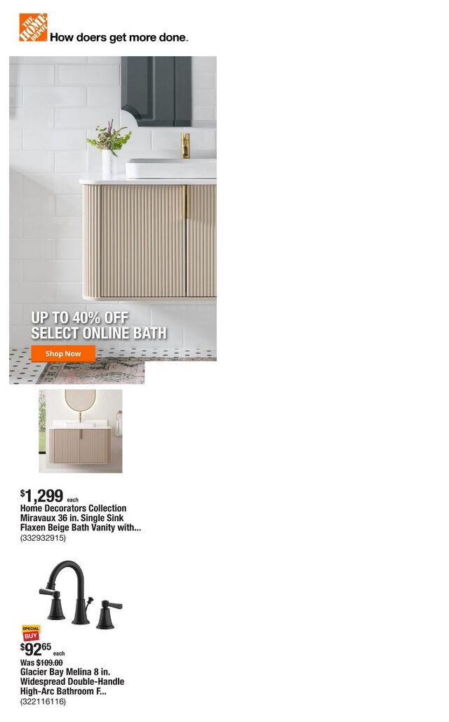 Catalogue Home Depot from 10/16/2025