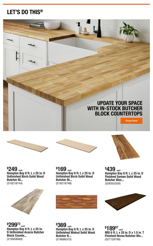 Catalogue Home Depot from 10/16/2025