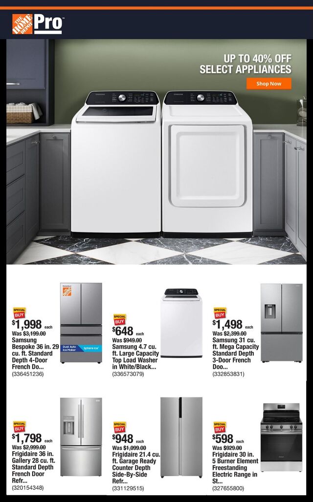 Catalogue Home Depot from 10/13/2025