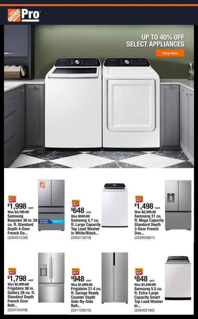 Catalogue Home Depot from 10/13/2025