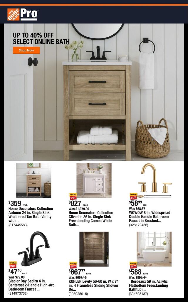 Catalogue Home Depot from 10/20/2025