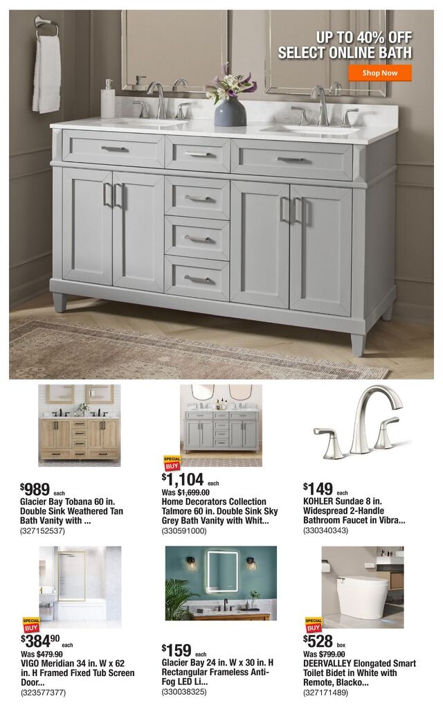 Catalogue Home Depot from 10/23/2025
