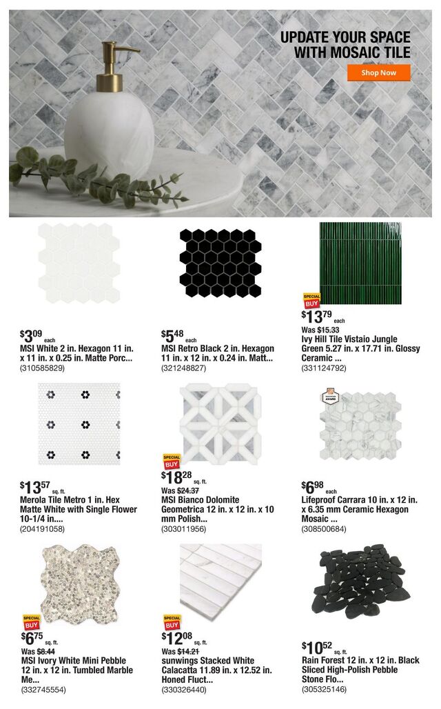 Catalogue Home Depot from 10/23/2025