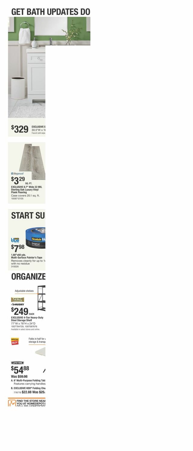 Catalogue Home Depot from 05/16/2024