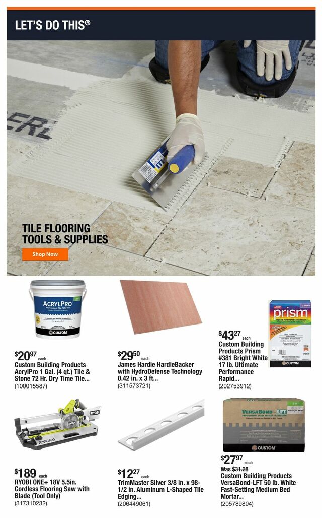 Catalogue Home Depot from 09/02/2024