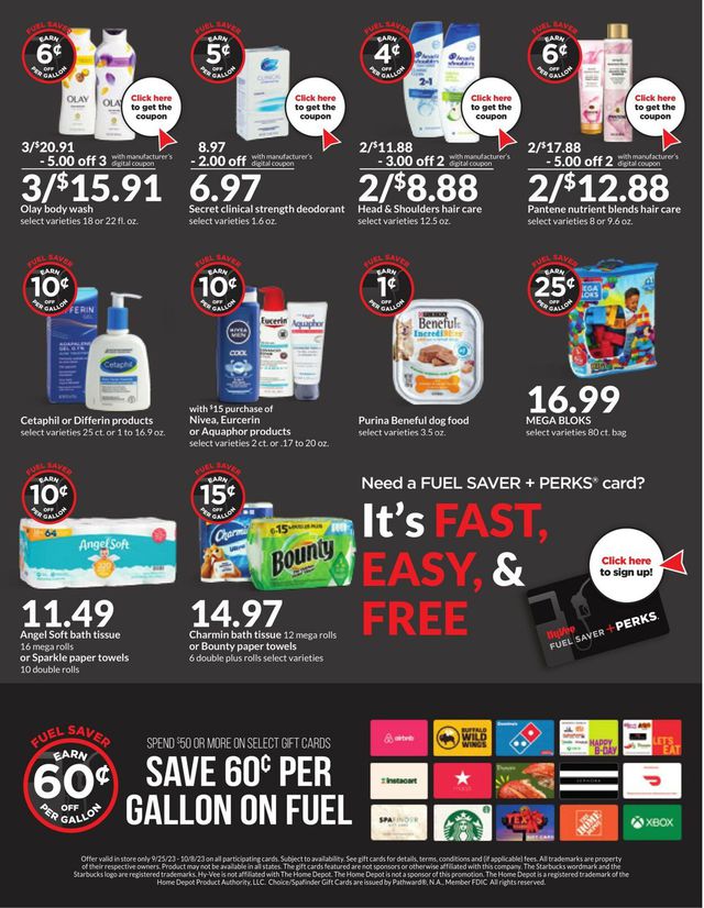 Catalogue HyVee from 09/25/2023