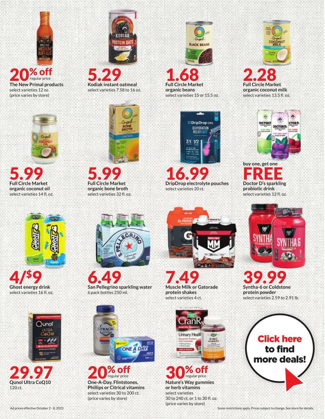 Catalogue HyVee from 10/02/2023