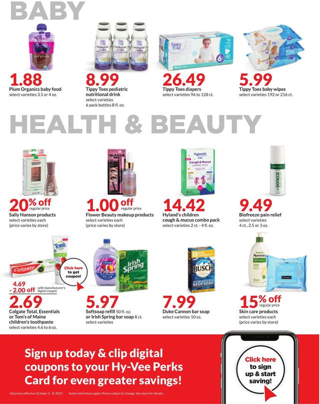 Catalogue HyVee from 10/02/2023