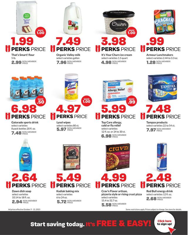 Catalogue HyVee from 10/09/2023