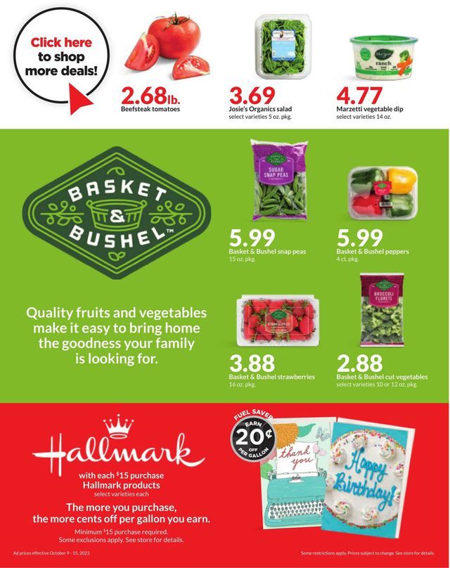 Catalogue HyVee from 10/09/2023