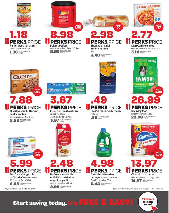 Catalogue HyVee from 10/16/2023