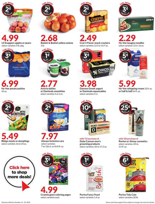 Catalogue HyVee from 10/16/2023