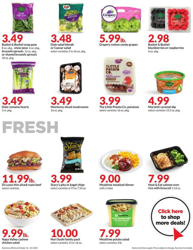 Catalogue HyVee from 10/16/2023