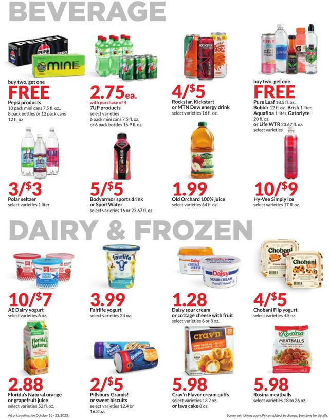 Catalogue HyVee from 10/16/2023
