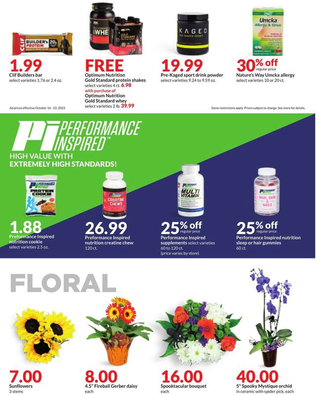 Catalogue HyVee from 10/16/2023