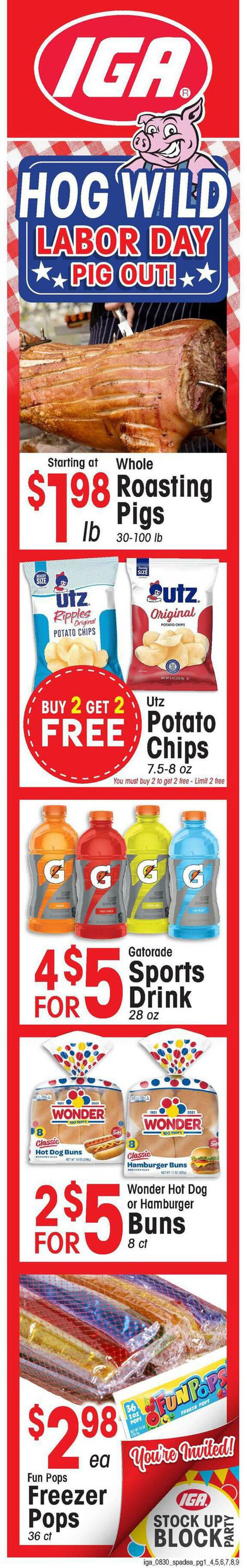 Catalogue IGA from 08/30/2023