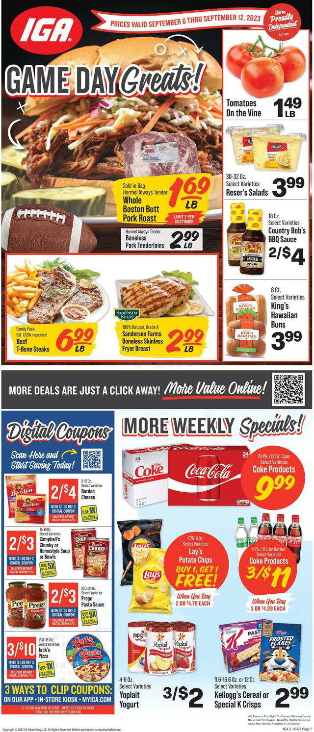 Catalogue IGA from 09/06/2023