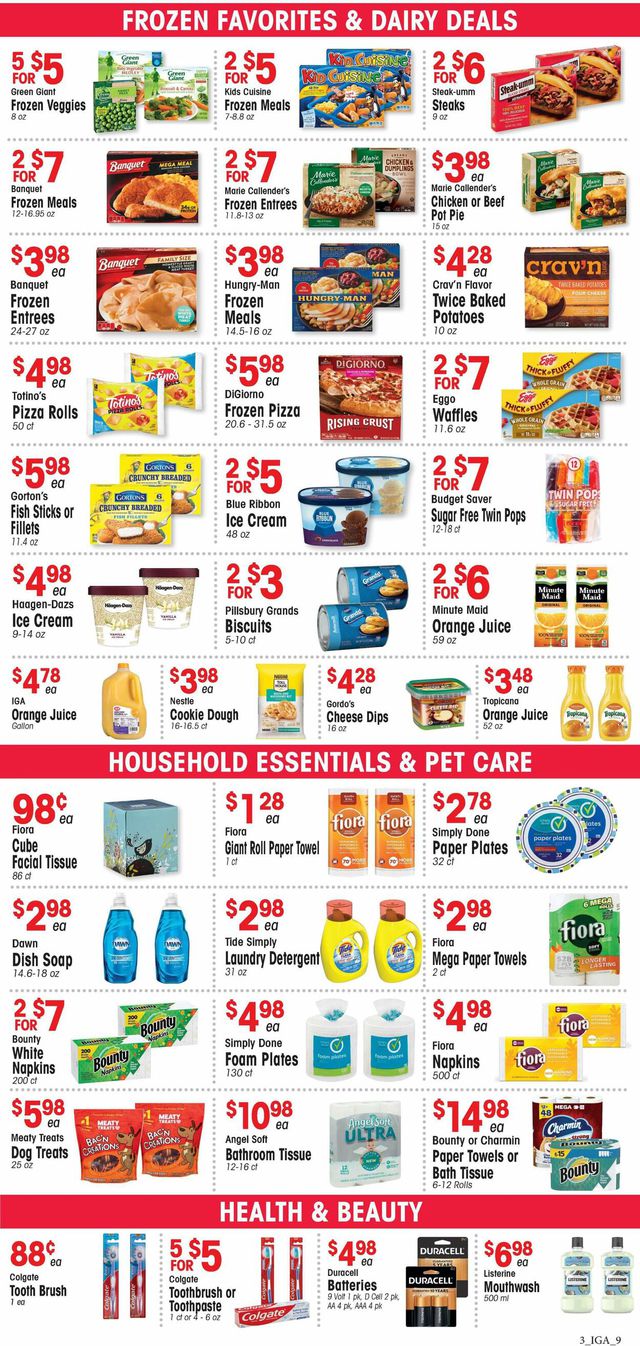 Catalogue IGA from 09/13/2023