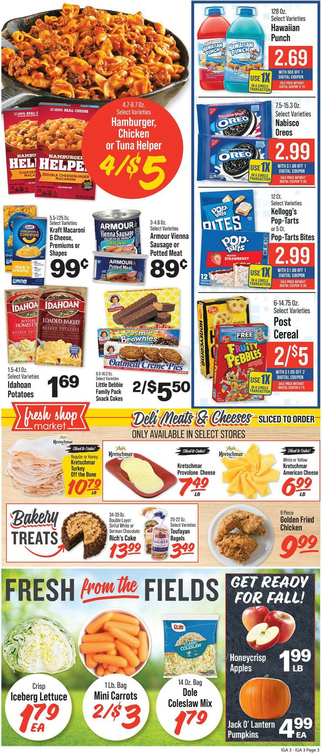 Catalogue IGA from 09/27/2023