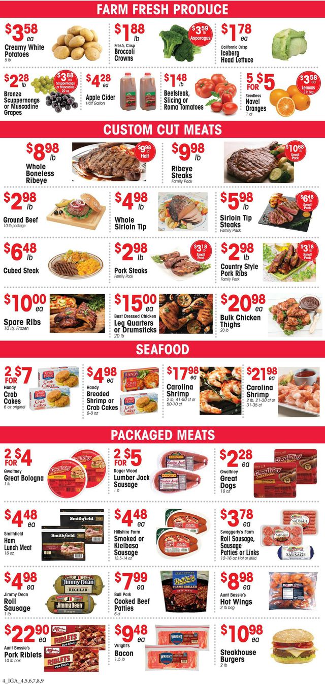 Catalogue IGA from 09/27/2023