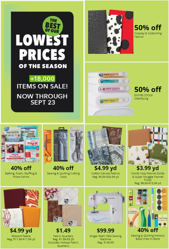 Catalogue Jo-Ann from 09/14/2023