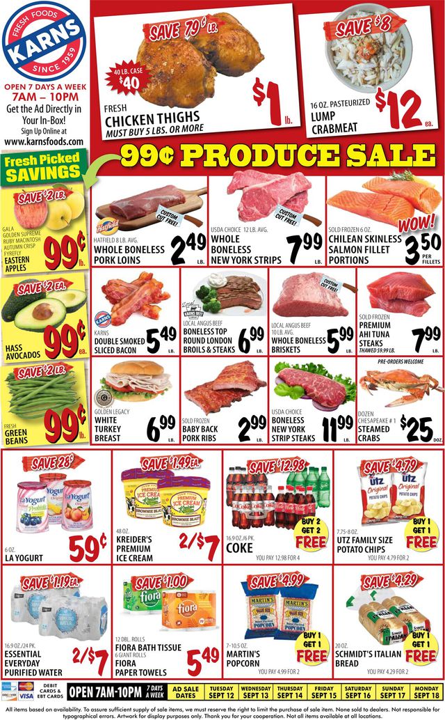 Catalogue Karns Quality Foods from 09/12/2023