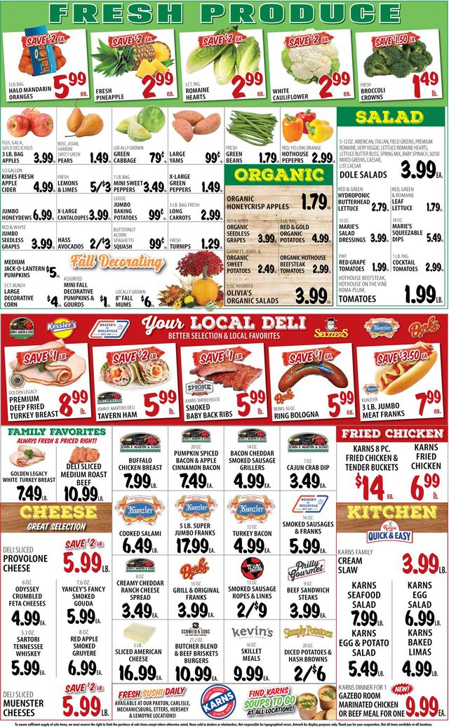 Catalogue Karns Quality Foods from 10/03/2023