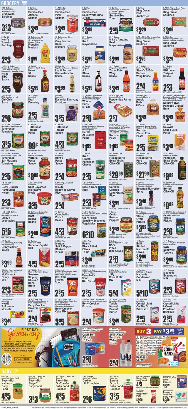 Catalogue Key Food from 09/01/2023