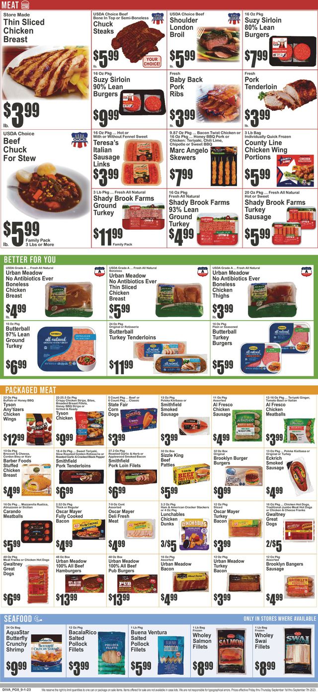 Catalogue Key Food from 09/01/2023